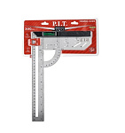 Угольник разметочный магнитный с пузырьковым уровнем P.I.T. DRUA HSQR03-0300 (300мм, транспортир)