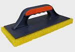 Терка для затирки плитки 280х140мм, грубый желтый поролон DECOR, 2К