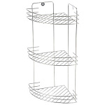 Полка настенная трехъярусная Vento 19х19х41см хром