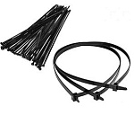 Хомут нейлоновый 4,8х200мм (100шт) черный