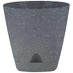 Горшок д/цветов  Amsterdam 2,5л 17см темный камень, прикорневой полив