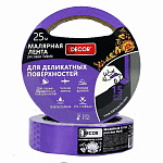 Лента малярная (25мм*25м) для деликат. работ DECOR