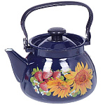 Чайник эмал. 3 л. ручка металлическая, Бостон, в ассортименте, 42115-123/6