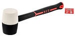 Киянка резиновая P.I.T. DRUA HHAF11-0016 (450/676 г, Ø56мм, черно-белая, фиберглас. рукоятка)