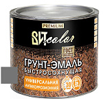 Грунт-эмаль быстросохнущая универсальная серая RAL 7040 ВИТ color  1,8 кг.
