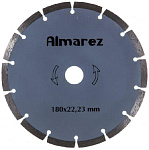 Диск алмаз.180х22,23мм отрезной, бетон сухой рез Hardcore Almarez