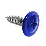 Саморез 4,2х19мм с пресс-шайбой, наконечник острый (100 шт) синий RAL5005