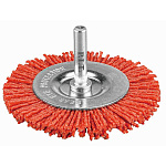 Кордщетка дисковая P.I.T.100x1,2мм, нейлоновая проволока, хвостовик 6 мм (APLS11-N100)