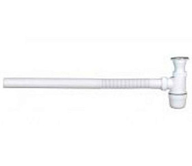 Сифон бутылочный д/нерж. мойки бел. (0114)