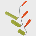 Валик-мини  полиакрил зеленый 100мм, удлиненная 2К ручка