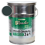 Грунт-эмаль по ржавчине 3 в 1 графитовый серый ВИТ color/ВИТ колор RAL 7024  5 кг.