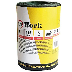 Бумага нажд. inWork в рулоне 5м, ширина 115мм, Р1000