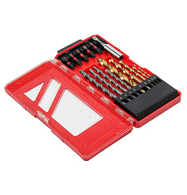 Набор сверл и бит P.I.T. 15 предметов (ASET02-015A)