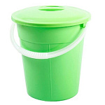 Ведро 8л евро пищевое с крышкой в ассортименте