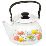 Чайник эмал. 3 л. ручка металлическая,  Аромат, 42104-122/6-У4