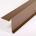 Планка фасонная для гибкой черепицы шоколад RAL8017 2м