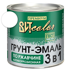 Грунт-эмаль по ржавчине 3 в 1 белая ВИТ color/ВИТ колор  2,6 кг.