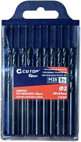 Сверло по металлу с кобальтом 5% CUTOP Profi  2,0 х 49 мм, (10шт)