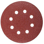 Шлифлист 125мм круг Р80 д/дерева 8 отв. (10шт) ВОЛАТ