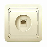 Розетка 1-м белая с/у "CLASSIC" для комп. (2035)