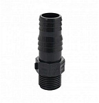 Штуцер 3/4 п/п, полипропиленовый, из АБС пластика