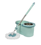 Набор для уборки ведро с отжимом, швабра с насадкой, голуб, Марья Искусница, Y6-10765