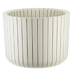 Кашпо пластик, 8 л, 25х20 см, белый ротанг, Idea, Шато, М 3039