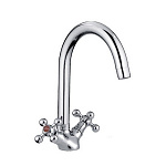 Смеситель д/кухни 1/2 м/к LUX Крест  L4319