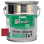 Грунт-эмаль по ржавчине 3 в 1 вишня ВИТ color  5 кг.