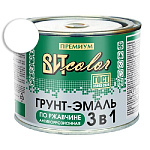 Грунт-эмаль по ржавчине 3 в 1 белая ВИТ color/ВИТ колор  0,4 кг.