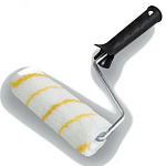 Валик полиамид с желтой полосой PROFI 180мм,  бюгель 8мм, ворс 12мм