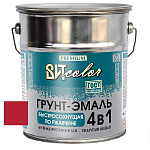 Грунт-эмаль  по ржавчине красная быстросохнущая ВИТ color/ВИТ колор  4 кг.