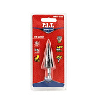 Сверло по металлу ступенчатое P.I.T. ADVANCE Ø4-20мм, шаг 9х2мм, 4 спирали, HEX1/4" (AMED17-0420)