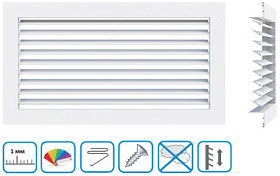 Решетка вент. регулируемая 270х270мм МД2727Р