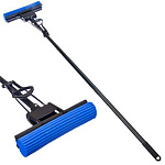 Швабра ПВА Эконом стальная ручка 110см, один ряд роликов "VETTA" 