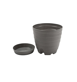 Горшок для цветов 3,7л  Бриз (серый)