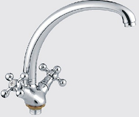 Смеситель д/кухни (толстый гусак) L4219-2, хром