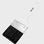Кисть плоская PROFI для грунта 65х15мм, черная синтет. щетина, пласт. ручка 