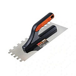 Гладилка DECOR 3К, 280х130мм, нерж., зуб 6х6мм, 0,7мм