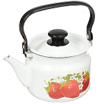 Чайник эмал. 2 л. с декором, ручка металлическая, в ассортименте, 42704-102/6