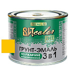 Грунт-эмаль по ржавчине 3 в 1 желтая ВИТ color  0,4 кг.