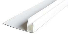 Профиль ПВХ F-образный угловой 20х60х3м белый