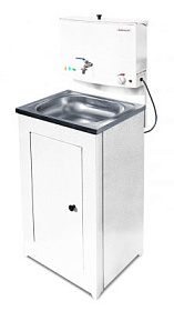 Умывальник "Акватекс" 500х450 белый (ЭВН-20л + мойка нерж.)