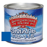 Эмаль синяя ПФ 115  1,8 кг.