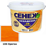 Средство защитное д/древесины "Сенеж Аквадекор", Х2 орегон 0,9 кг.