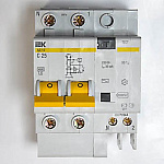 Выключатель автоматический диф. тока 25А 30mА тип АС АД-12 ИЭК 