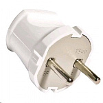 Вилка эл. б/з 10А 250В белая TANGO