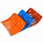 Лопата снеговая 360х425мм Мастер с метал. планкой цветная