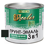 Грунт-эмаль по ржавчине 3 в 1 черная ВИТ color  1,8 кг.