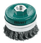 Щетка метал. д/УШМ 100мм чашка, косич. усиленная ВОЛАТ